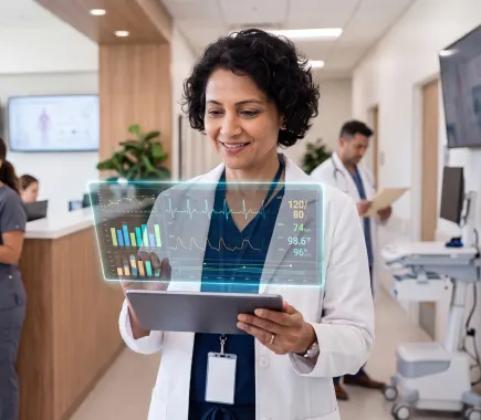 Healthcare virtual assistant managing scheduling and patient records