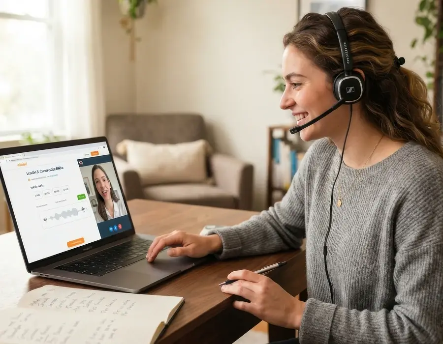 Graduate virtual assistant at work